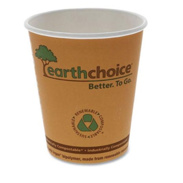YPHC 8 Hot Cup 8oz Coffee Bean Design 1000/Case