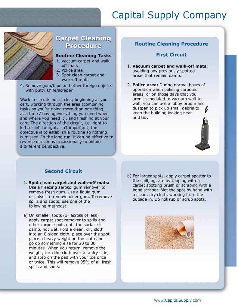 Cleaning Guide Carpet Cleaning