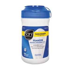 Sani Professional P43572CT Hands Instant Sanitizing Wipes 12/150