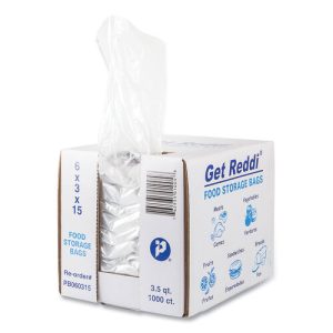 Food Storage Bag 6x3x15 Heavy Duty Clear 1000/Case