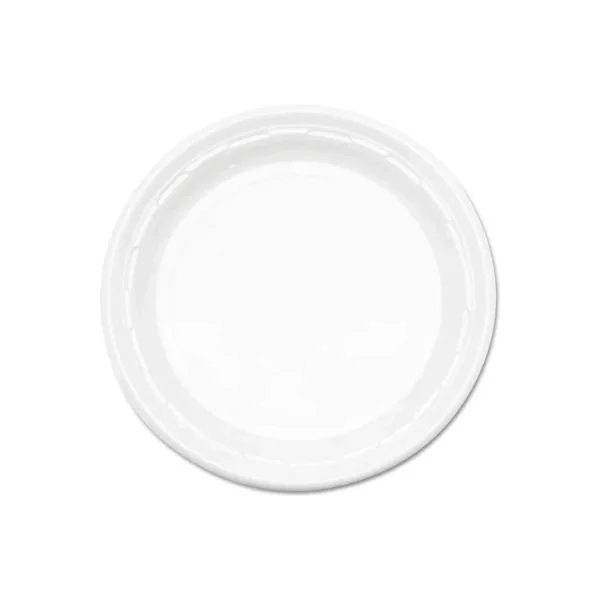 Dart® DCC10PWF Plastic Plates 10 1/4" Diameter White 500/Case