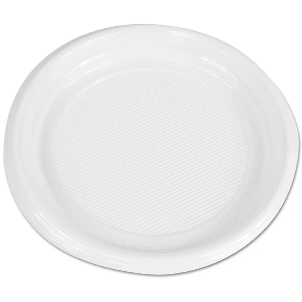 Boardwalk BWKPLTHIPS9WH 9" Hi-Impact Plastic Dinnerware 500/Case