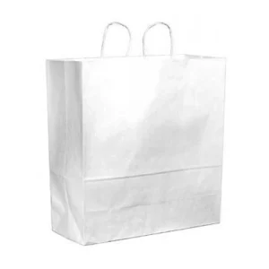 780807 Jumbo Shopping Bag Paper 70 lb. White  200/Box