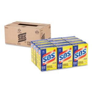 S.O.S. CLO88320CT Steel Wool Soap Pad 12/15 Per Case