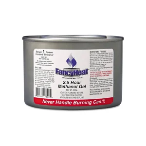 FancyHeat F800 Methanol Gel Chafing Fuel 7oz Can 2.5 Hour Burn 72/Carton