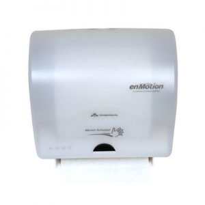 Translucent Smoke Wall Mount Automated Touchless Towel Dispenser 59462 692106 Georgia-Pacific enMotion 594-62 14.8 Width x 16.75 Height x 9.75 Depth