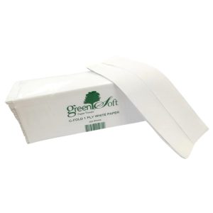 Green Soft CFW20012 White C-Fold Towel 2400 Per Case