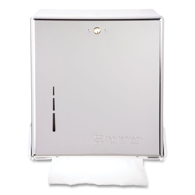 San Jamar SJMT1905WH True Fold Metal Towel Dispenser White