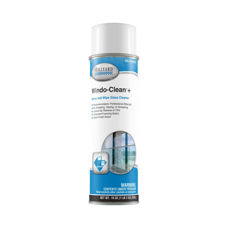 Hilyard HIL0102555 Quick and Clean Windo Clean+ 12/19oz Aerosol