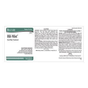Hillyard Label Only 213 Hil-Mist Dust Mop Treatment