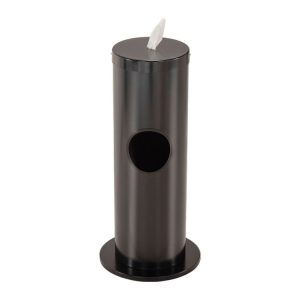 Glaro Floor Standing Wipe Dispenser & Receptacle F1029BK